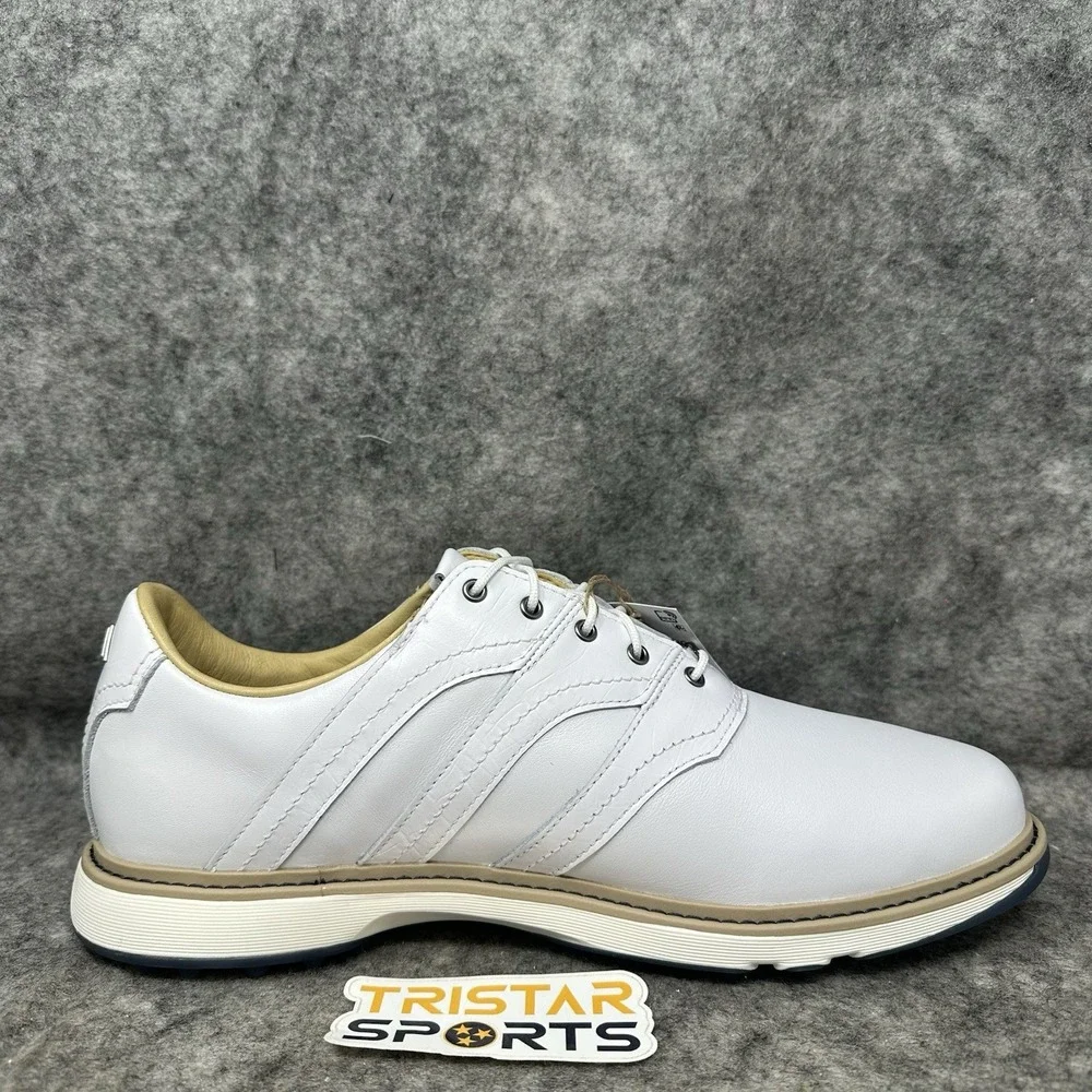 Adidas MC Z-Traxion Spikeless Golf Shoes Mens Size 11 White Leather IF2713